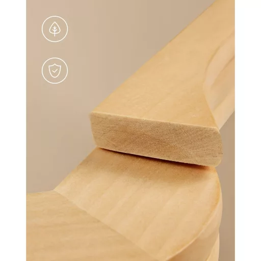 SONGMICS Fa Vállfák, 10 Darabos Készlet, Kabát Vállfák, Ruhavállfák, Vállbevágásokkal,