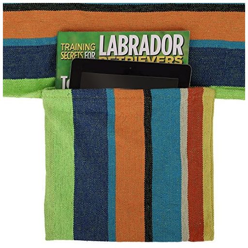 SONGMICS Függőágy 2 párnával, hordozható dupla függőágy, teherbírás 300 kg, 210 x 150 cm,