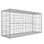 Gabion rács, galvanizált acél hálóval 100x50x30cm, Ezüst
