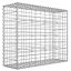 SONGMICS Gabion Kosár, Fém Gabion Karám 5 x 10 cm-es Hálóval Kövekhez, Horganyzott, Kerti