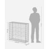 SONGMICS Gabion Kosár, Fém Gabion Karám 5 x 10 cm-es Hálóval Kövekhez, Horganyzott, Kerti