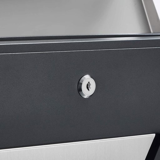 SONGMICS Postaláda, falra szerelhető levélszekrény betekintő ablakokkal, rozsdamentes