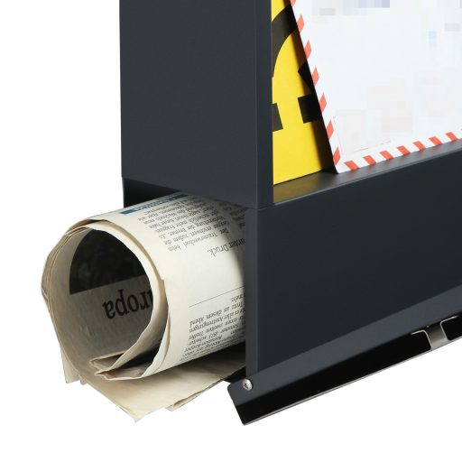 SONGMICS Modern Mailbox, zárható falra szerelhető levélszekrény újságtartóval, könnyen