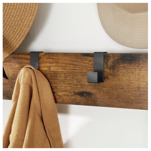 VASAGLE Kabáttartó, Előszobai Bútor Akasztókkal, Tükörrel, Cipőtartóval és Polcokkal, 36 x