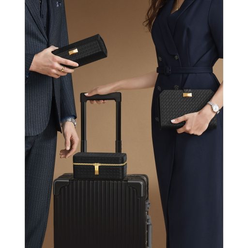 SONGMICS HOME RONNE Kollekció - 3 férőhelyes óratartó utazótok, óradoboz 3 órához,