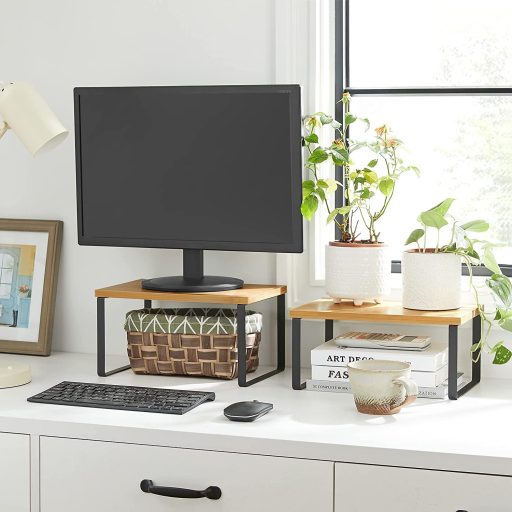 SONGMICS Fűszertartó, 2 darabos szett, szekrény polc rendező, bővíthető konyhai polc