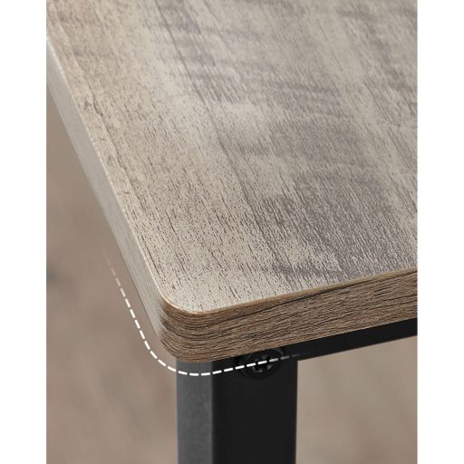 VASAGLE Konyhasziget 3 Polccal, 120 cm Konyhai Polc Nagy Munkalappal, Stabil Acélszerkezet, Ipari