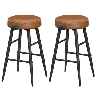 VASAGLE Echo Kollekció ULBC080K01 Bárszékek, 2 darabos szett, Konyhai székek, Reggeliző