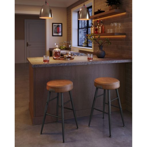 VASAGLE Echo Kollekció ULBC080K01 Bárszékek, 2 darabos szett, Konyhai székek, Reggeliző