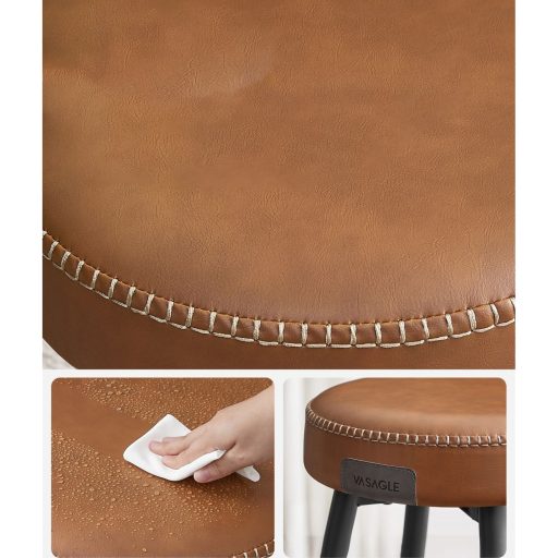 VASAGLE Echo Kollekció ULBC080K01 Bárszékek, 2 darabos szett, Konyhai székek, Reggeliző