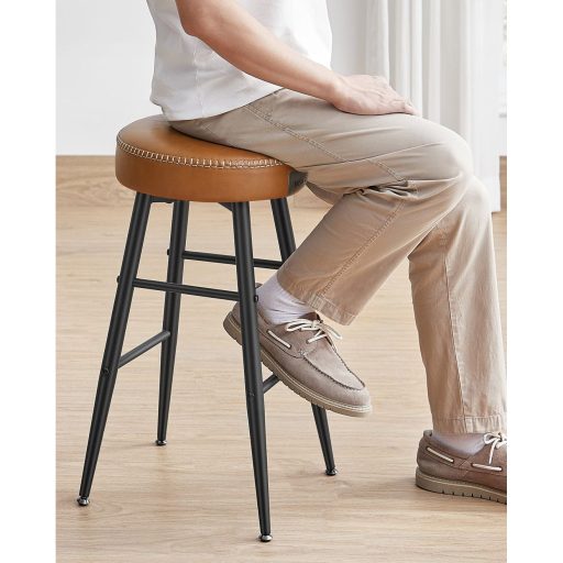 VASAGLE Echo Kollekció ULBC080K01 Bárszékek, 2 darabos szett, Konyhai székek, Reggeliző