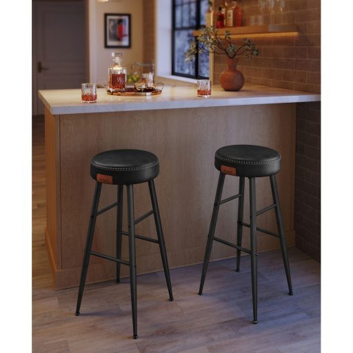 VASAGLE Echo Kollekció ULBC090B01 Bárszékek, 2 darabos szett, Konyhai Székek, Reggeliző