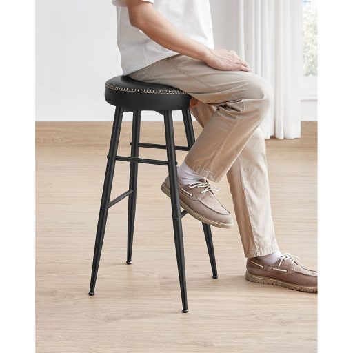 VASAGLE Echo Kollekció ULBC090B01 Bárszékek, 2 darabos szett, Konyhai Székek, Reggeliző