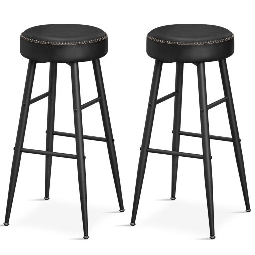 VASAGLE Echo Kollekció ULBC090B01 Bárszékek, 2 darabos szett, Konyhai Székek, Reggeliző