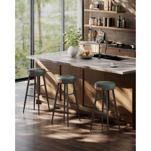 VASAGLE Echo Kollekció ULBC090C01 Bárszékek, 2 darabos szett, Konyhai Székek, Reggeliző