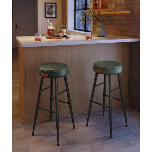 VASAGLE Echo Kollekció ULBC090C01 Bárszékek, 2 darabos szett, Konyhai Székek, Reggeliző