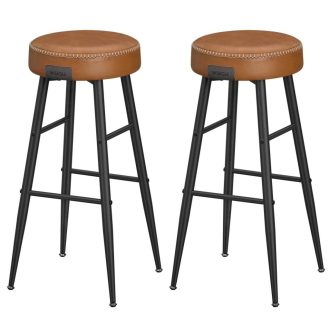 VASAGLE Echo Kollekció ULBC090K01 Bárszékek, 2 darabos szett, Konyhai székek, Reggeliző