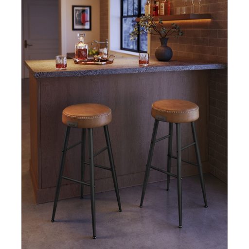 VASAGLE Echo Kollekció ULBC090K01 Bárszékek, 2 darabos szett, Konyhai székek, Reggeliző