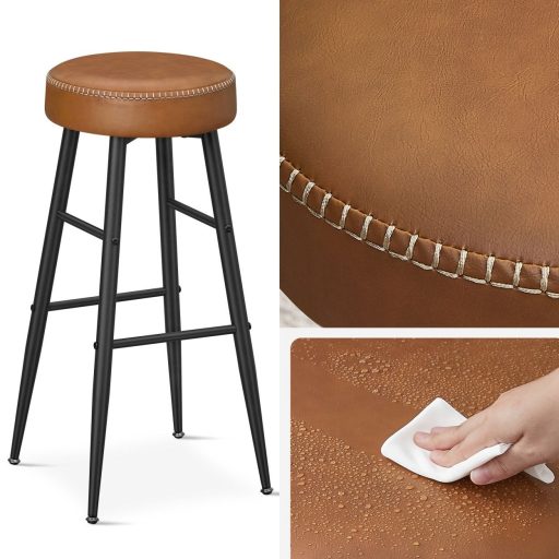 VASAGLE Echo Kollekció ULBC090K01 Bárszékek, 2 darabos szett, Konyhai székek, Reggeliző