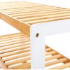 SONGMICS 3 szintes bambusz cipőtartó, állvány rendező, tároló polc, 70 x 26 x 55 cm (Sz x Mé
