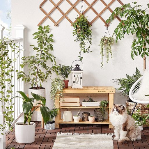 SONGMICS 3 szintes bambusz cipőpad, cipőtartó tároló szervező, 70 x 28 x 45 cm, ideális