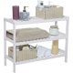 SONGMICS Bambusz Cipőtartó, 3 szintes tárolópolc, 70 x 26 x 55 cm (Sz x Mé x Ma), ideális