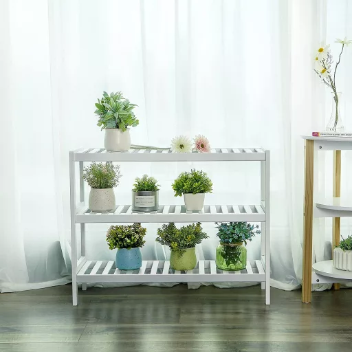 SONGMICS Bambusz Cipőtartó, 3 szintes tárolópolc, 70 x 26 x 55 cm (Sz x Mé x Ma), ideális