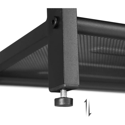 VASAGLE cipőpad ülőkével, cipőtartó 2 hálós polccal, cipőtároló szervező előszobába,