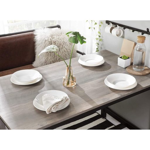 VASAGLE Bárasztal Szett, Bárasztal 2 Bárszékkel, Reggeliző Bárasztal és Székek Szett,