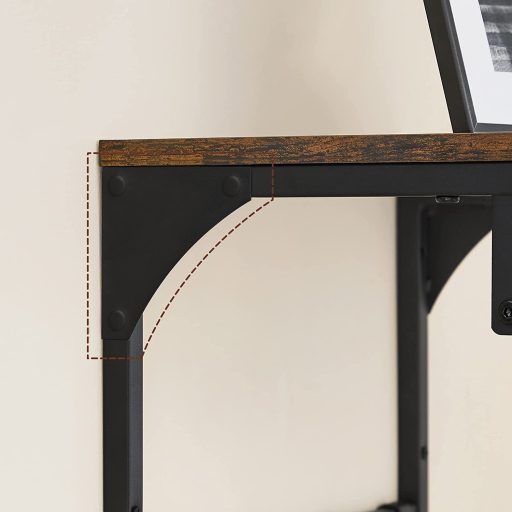 VASAGLE falra szerelhető kabáttartó, fali polc 8 levehető kampóval, falra szerelhető akasztós