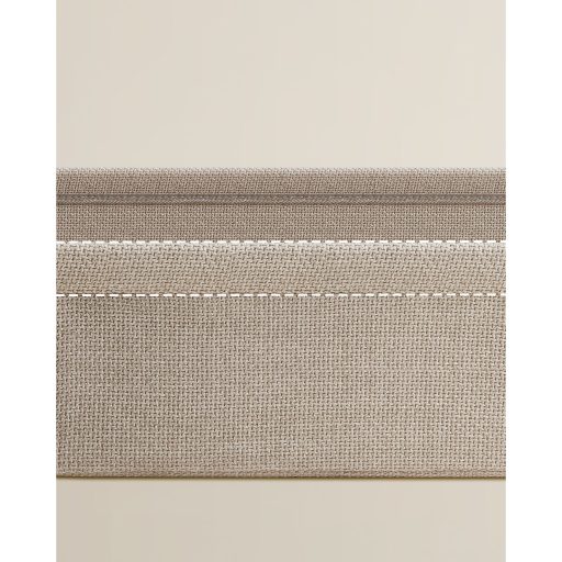 VASAGLE Kis Kerek Oldalsó Asztal, Modern Éjjeliszekrény Szövet Kosárral, Matt Fehér és