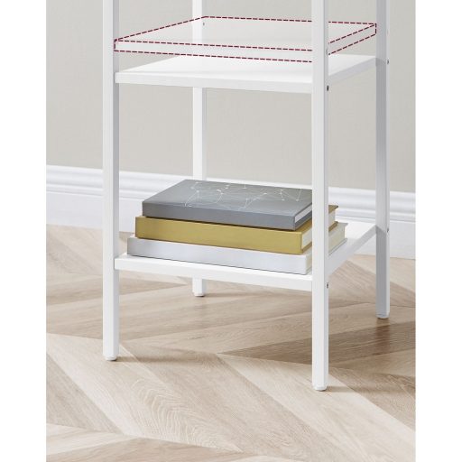 VASAGLE Éjjeliszekrény, Végasztal, Magas Éjjeliszekrény Fiókkal és 2 Tárolópolccal,