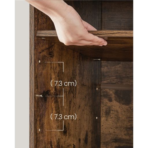 VASAGLE Cipőpad, Tárolópad párnázott üléssel, párnával, 9 rekesszel, állítható