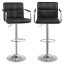 SONGMICS Bárszékek, 2 darabos szett, Magas székek, állítható magasság, PU bevonat, 360°-ban