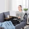 SONGMICS Laptop Asztal Ágyhoz vagy Kanapéhoz Állítható Dönthető Lappal, Reggeliző Tálca