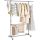 SONGMICS Ruhatartó állvány, szürke, (101-163) x 49 x (113-198) cm