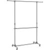 SONGMICS Ruhatartó állvány, szürke, (101-163) x 49 x (113-198) cm