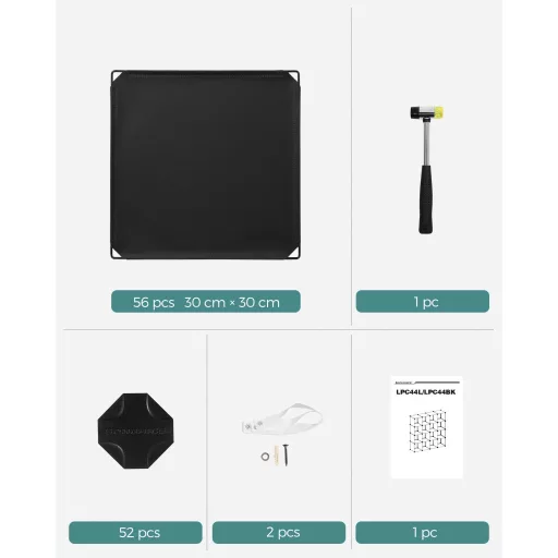 SONGMICS 15-kockás tárolóegység, cipőtartó, DIY polcrendszer, egymásra rakható kockák, PP