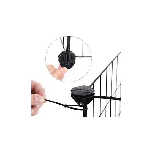 SONGMICS tengerimalac játszótér, beltéri nyúlketrec, nagy méretű mozgástér, DIY fém