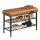 VASAGLE EKHO LSB054K01 Cipőpad varrással 30 x 80 x 50 cm Modern 135 kg teherbírás 135 kg műbőr