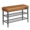 VASAGLE EKHO LSB054K01 Cipőpad varrással 30 x 80 x 50 cm Modern 135 kg teherbírás 135 kg műbőr