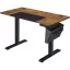 Elektromosan állítható íróasztal komplett, rusztikus barna 120x60x72-120cm