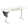 SONGMICS LSD016W01 Magasságban Állítható Elektromos Íróasztal, 60 x 140 x (72-120), Teljesen