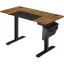 Elektromosan állítható íróasztal komplett, rusztikus barna 140x60x72-120cm