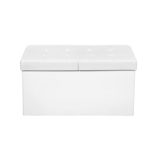 SONGMICS 300KG PU bőr + hab összehajtható ülőke tárolóhellyel