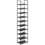 SONGMICS 10 szintes cipőtartó, cipőállvány, helytakarékos cipőtároló, 33 x 33 x 173 cm,