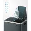 SONGMICS Konyhai Szemetes, 2 x 15 L Acél Szemetes, Pedálos Szemetes Belső Vödrökkel és
