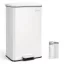 SONGMICS LTB540W4002 40 literes acél pedálos szemetes fedéllel és 15 zsákkal, fehér