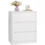 Fiókos tároló szekrény, ruhás szekrény három fiókkal, modern stílus, hófehér