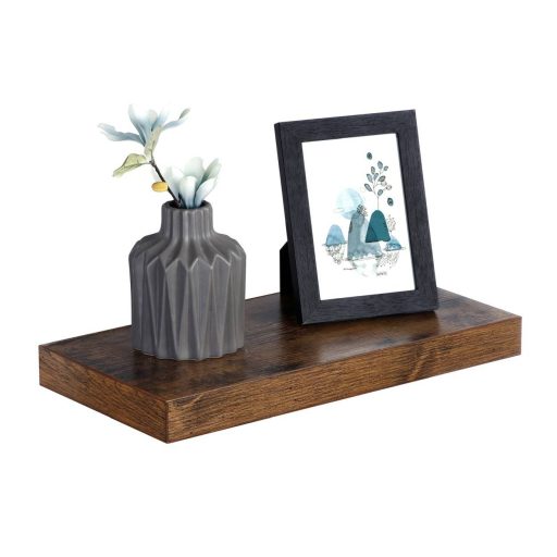 VASAGLE Lebegő Polc, Fali Polc Könyvekhez, Fotókhoz, Gyűjteményekhez, Fali Irodai Polc, 40 x 20